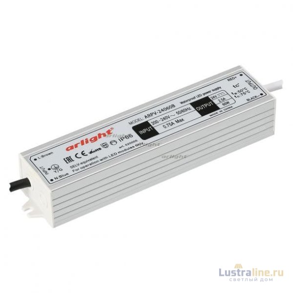 Блок питания Arlight ARPV-24060-B (24V, 2.5A, 60W) 020005 Блок питания Arlight ARPV-24060-B (24V, 2.5A, 60W) 020005
