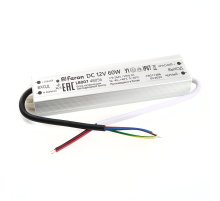 Трансформатор для светодиодной ленты Feron LB007 60Вт 12В IP67 48056