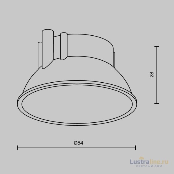 Декоративная рамка отражатель Maytoni Alfa led Ring8-10W-RD-BS