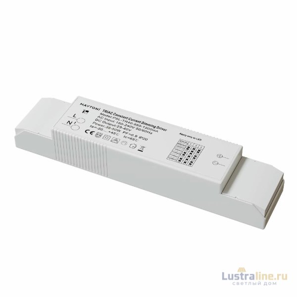 Блок питания Maytoni 38-50Вт DC23-40В IP20 Triac PSL-TR40-950-1200mA