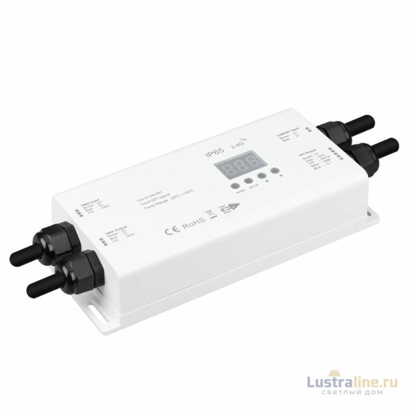 Конвертер Arlight SMART-SPI-301-82-RGBW-WP-SUF (5-24V, 900pix, DMX512, 2.4G) 046545