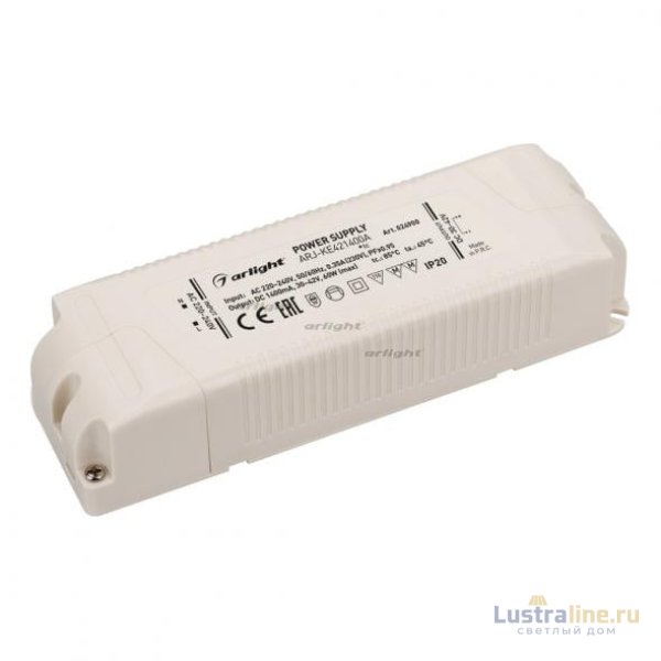 Блок питания Arlight ARJ-KE421400A (60W, 1400mA, PFC) 024900
