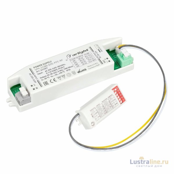 Блок питания Arlight SPV-42380-SDE-PFC (19W, 28-42V, 380mA, 5.8GHz) 041357