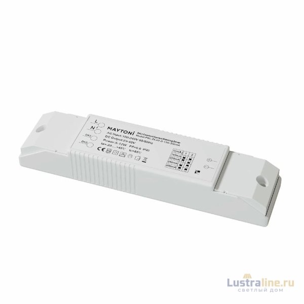 Блок питания Maytoni 5-12Вт DC23-40В IP20 Dali PSL-DL40-S-150-300mA