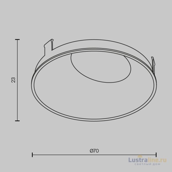 Декоративная рамка-отражатель Maytoni Wise Ring057-10-MG