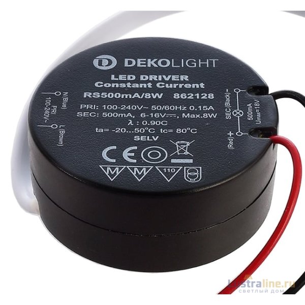 Блок питания Deko-Light Eingangsspannung 8Вт 100-240В IP20 862128