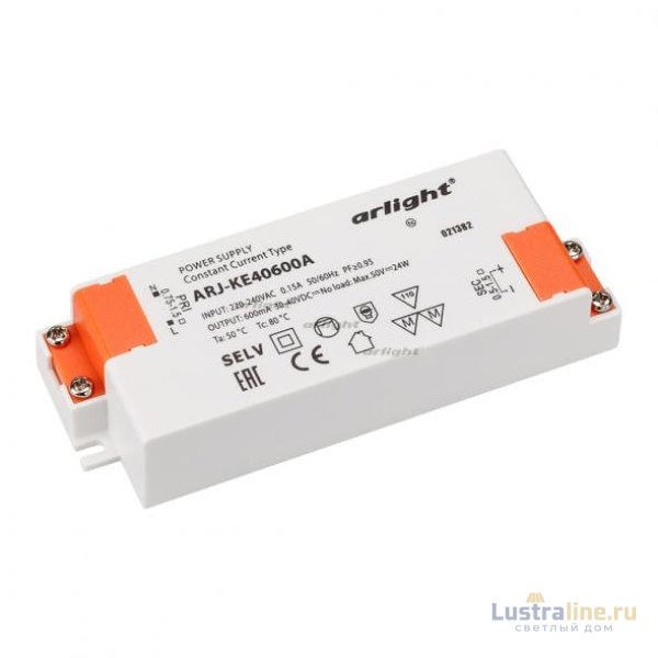 Блок питания Arlight ARJ-KE40600A (24W, 600mA, PFC) 021382