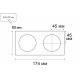 Рамка Italline IT06-6022 white