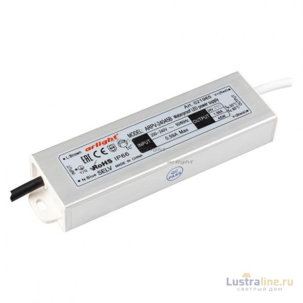 Блок питания Arlight ARPV-24045-B (24V, 1.9A, 45W) 021965