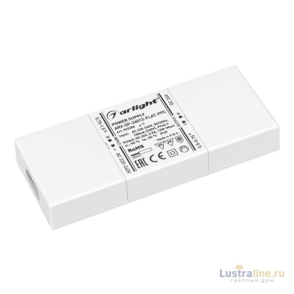 Блок питания Arlight ARV-SP-24012-Flat-PFC (24V, 0.5A, 12W) 033258