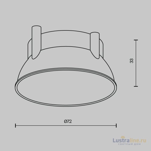 Декоративная рамка-отражатель Maytoni Alfa led Ring12-15W-RD-W