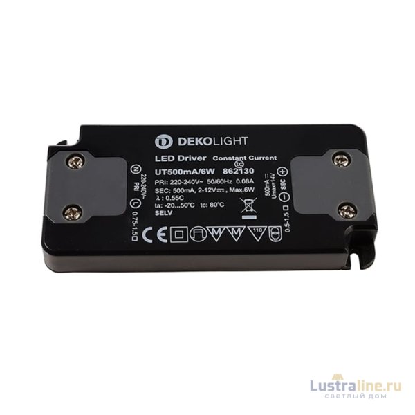 Блок питания Deko-Light Eingangsspannung 6Вт 220-240В IP20 862130