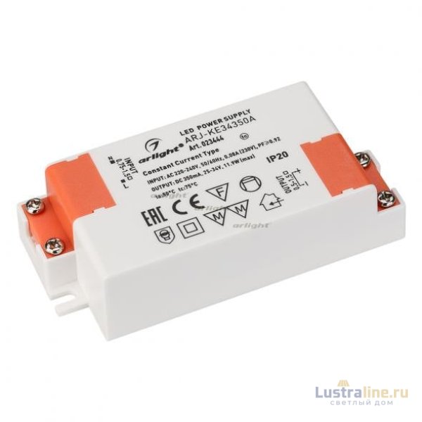 Блок питания Arlight ARJ-KE34350A (12W, 350mA, PFC) 023444 Блок питания Arlight ARJ-KE34350A (12W, 350mA, PFC) 023444