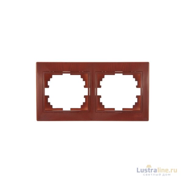 Рамка 2-местная горизонтальная Lezard Mira 701-0601-147