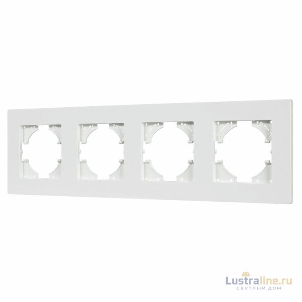 Рамка на 4 поста пластиковая Arlight FRM-PERIO-PL-4-WH 049758