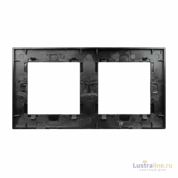 Рамка двухместная Arlight FRM-GLARE-GS-2-BK 043797