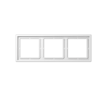 Рамка трехместная Jung LSZ983BFWW Рамка трехместная Jung LSZ983BFWW