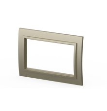 Рамка для двухместной розетки без заземления ELBI Zena 608-011400-908