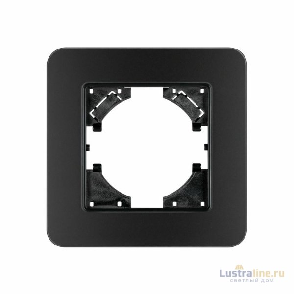 Рамка стеклянная на 1 пост Arlight FRM-OMALI-SFGS-1-BK 049676