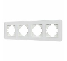 Рамка на 4 поста стеклянная Arlight FRM-OMALI-SFGS-4-WH 049716