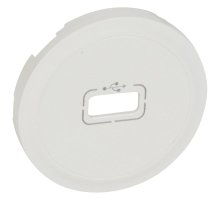 Лицевая панель Legrand Celiane розетки USB белая 068253