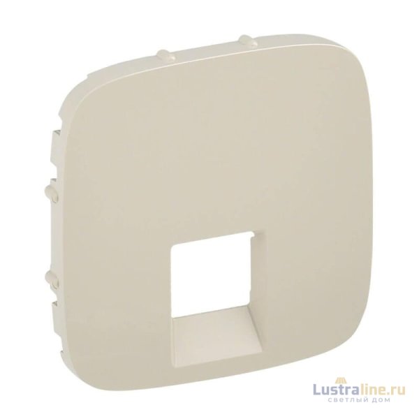 Лицевая панель Legrand Valena Allure розетки телефонной RJ-11/Ethernet RJ-45 слоновая кость 755416