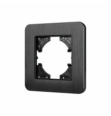 Рамка алюминиевая на 1 пост Arlight FRM-AKIRY-AL-1-BK 049681