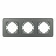 Рамка на 3 поста стеклянная Arlight FRM-OMALI-GS-3-GR 049698