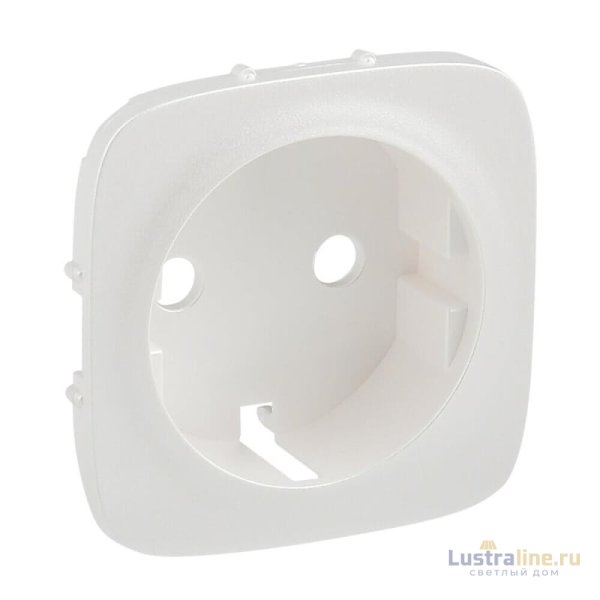 Лицевая панель Legrand Valena Allure розетки с/з с зажимами жемчуг 755259