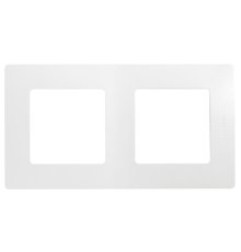 Рамка 2-постовая Legrand Etika белая 672502