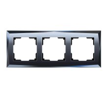 Рамка Werkel Diamant на 3 поста черный W0031208 4690389172762