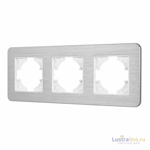 Рамка на 3 поста алюминиевая Arlight FRM-AKIRY-AL-3-SR 049728