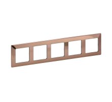Рамка 5-постовая Legrand Valena Life Медь 754165