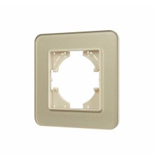 Рамка стеклянная на 1 пост Arlight FRM-OMALI-GS-1-GD 049667