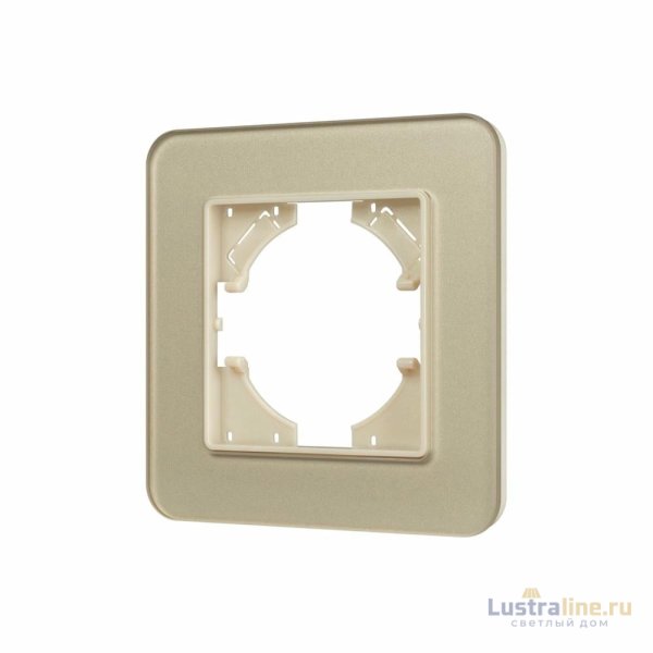 Рамка стеклянная на 1 пост Arlight FRM-OMALI-GS-1-GD 049667