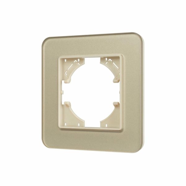 Рамка стеклянная на 1 пост Arlight FRM-OMALI-GS-1-GD 049667
