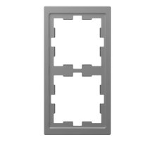 Рамка 2-постовая Schneider Electric Merten D-Life MTN4020-6536
