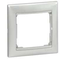 Рамка 1-постовая Legrand Valena алюминий 770151