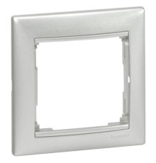 Рамка 1-постовая Legrand Valena алюминий 770151