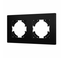 Рамка на 2 поста пластиковая Arlight FRM-PERIO-PL-2-BK 049751