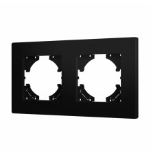 Рамка на 2 поста пластиковая Arlight FRM-PERIO-PL-2-BK 049751