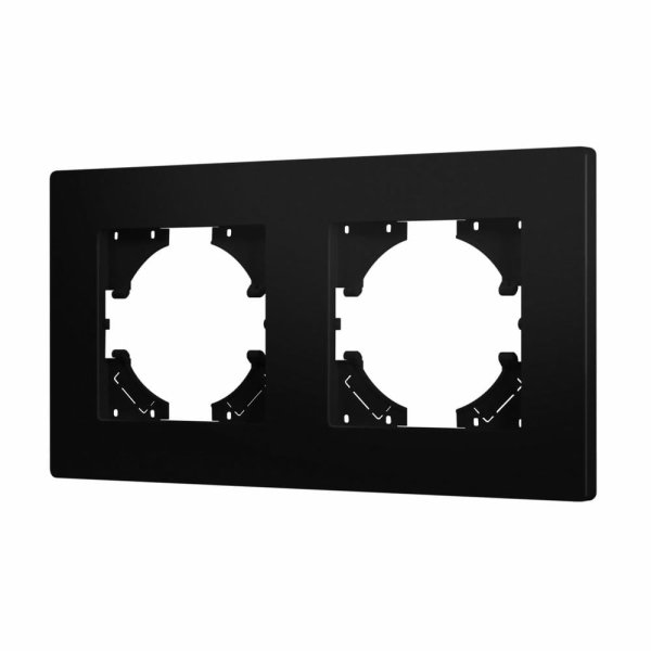 Рамка на 2 поста пластиковая Arlight FRM-PERIO-PL-2-BK 049751