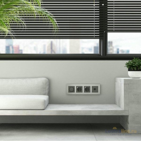 Рамка на 4 поста Werkel AluMax 4690389204098 W0043506 a066328