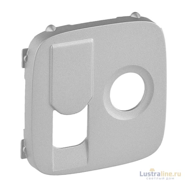 Лицевая панель Legrand Valena Allure розетки TV-RJ45 алюминий 754837