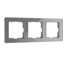 Рамка на 3 поста Werkel Acrylic графит 4690389184895 W0032704