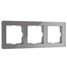 Рамка на 3 поста Werkel Acrylic графит 4690389184895 W0032704
