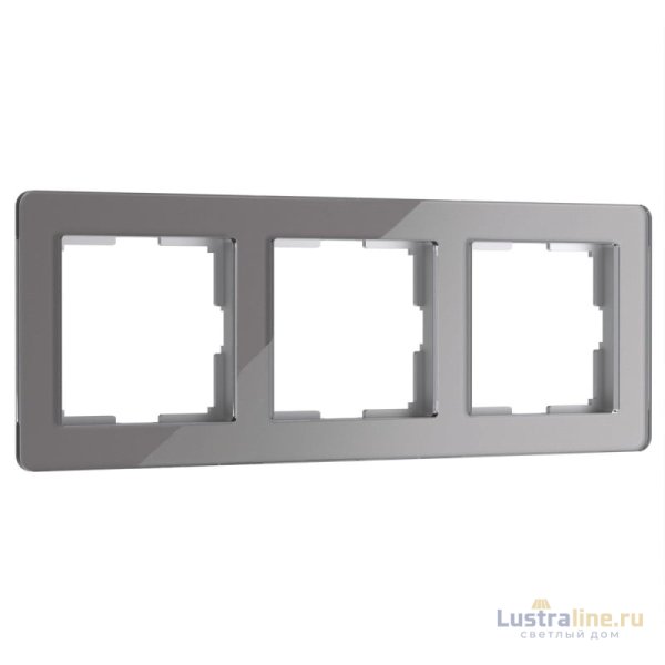 Рамка на 3 поста Werkel Acrylic графит 4690389184895 W0032704