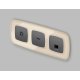 Лицевая панель для компьютерной/телефонной розетки RJ-45/RJ-11 Ambrella Volt Omega OP6620