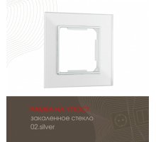 Рамка одноместная Arte Milano 503.02-1.silver