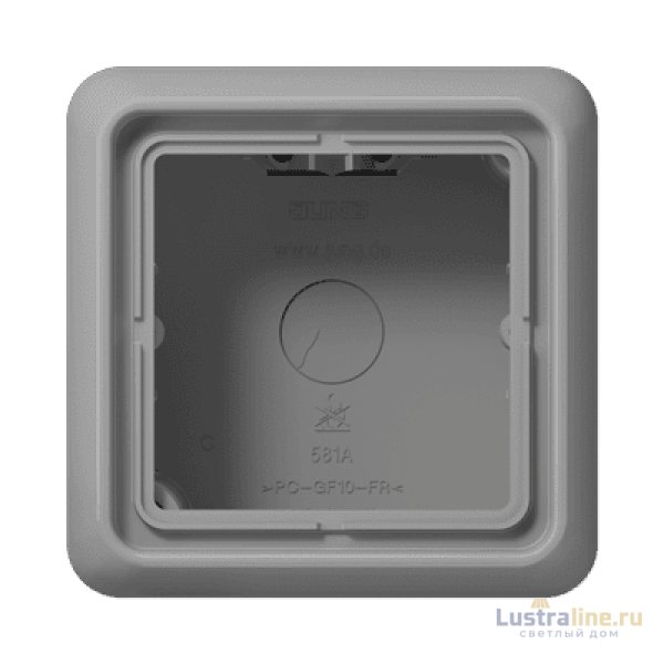 Коробка одноместная Jung CD581AGR